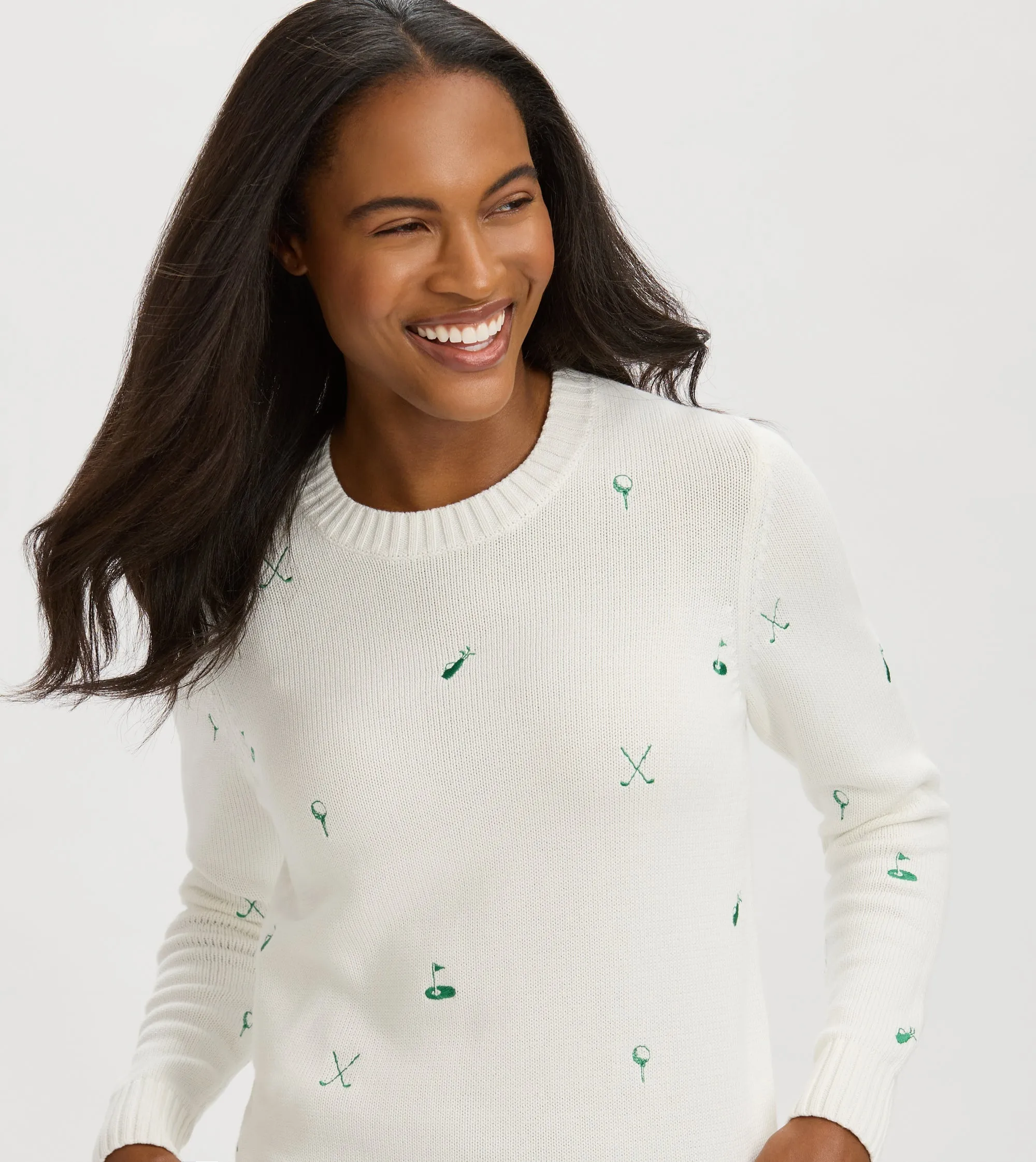 Renwick Club GOLF Embroidered Sweater