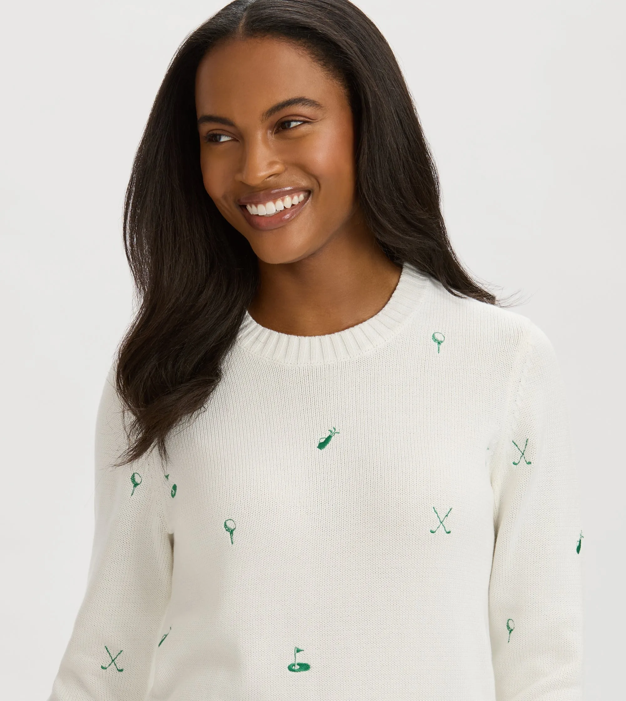 Renwick Club GOLF Embroidered Sweater