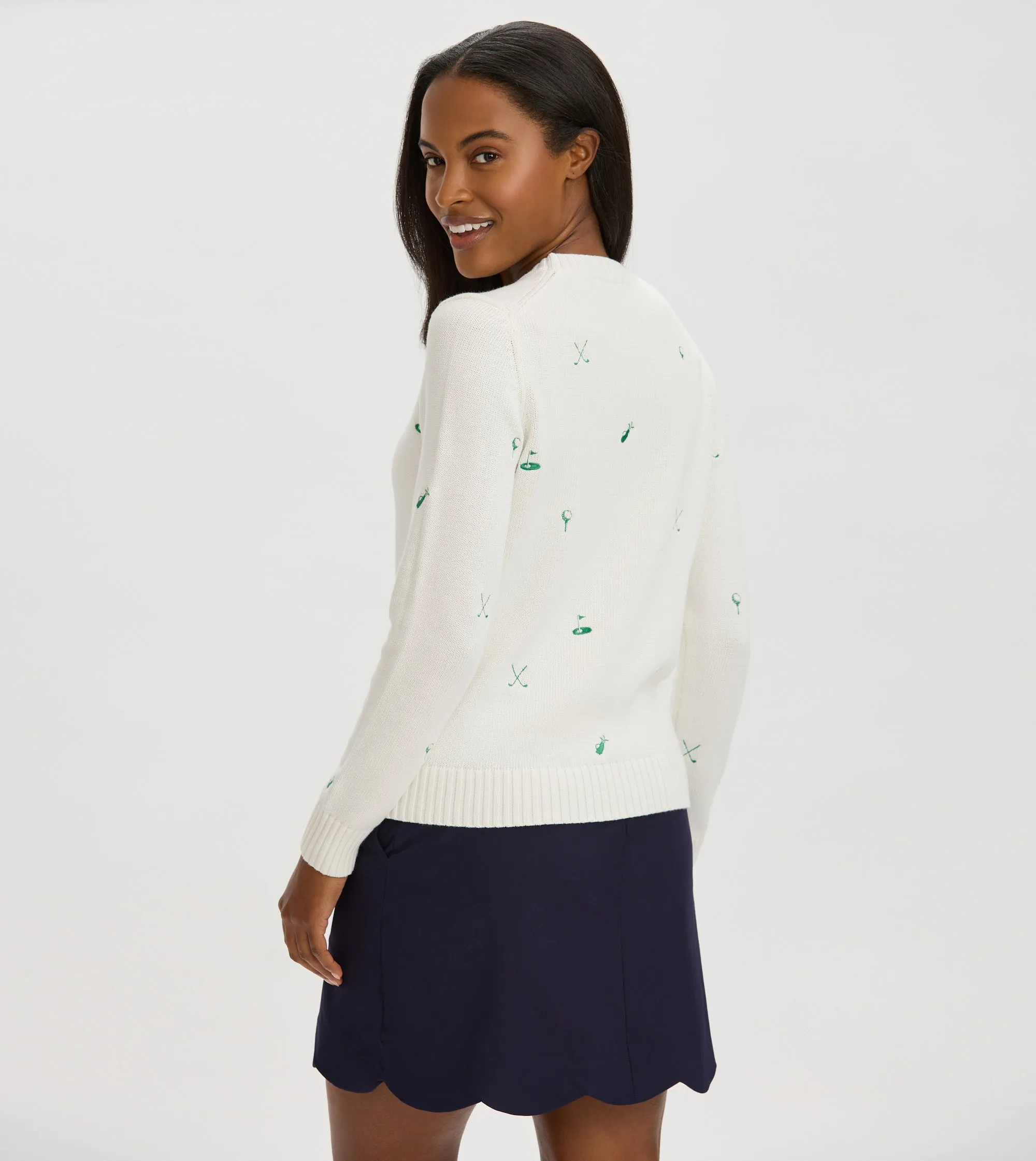 Renwick Club GOLF Embroidered Sweater