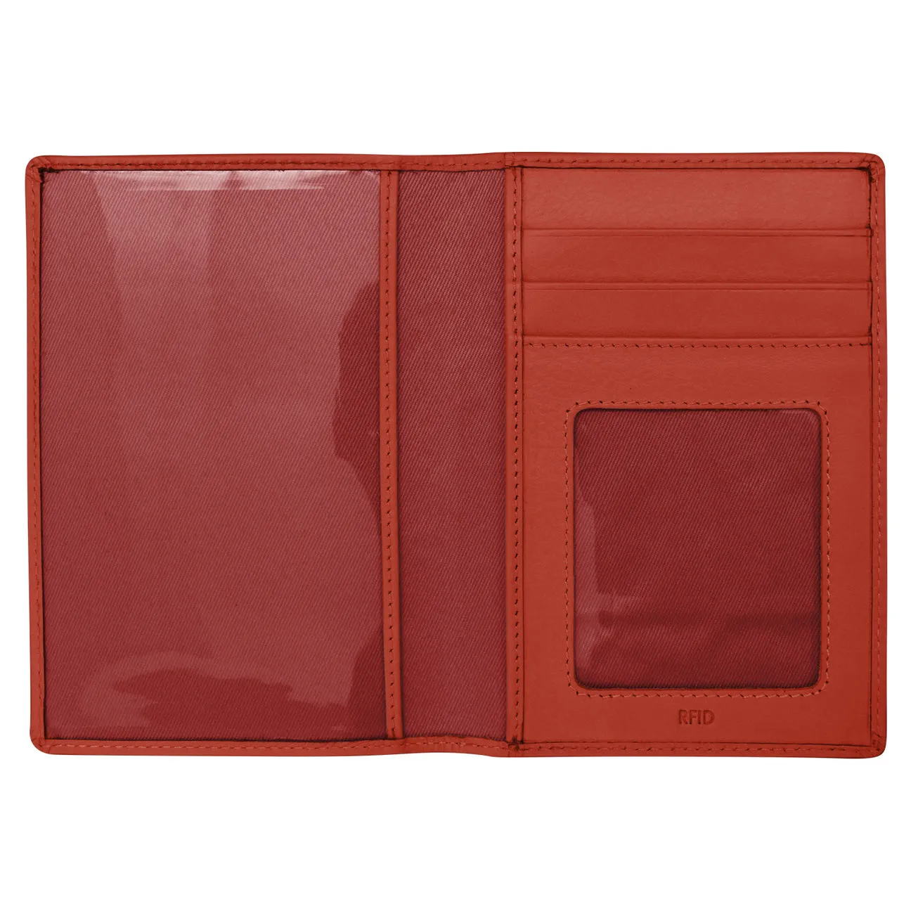 RFID Blocking Leather Passport Wallet