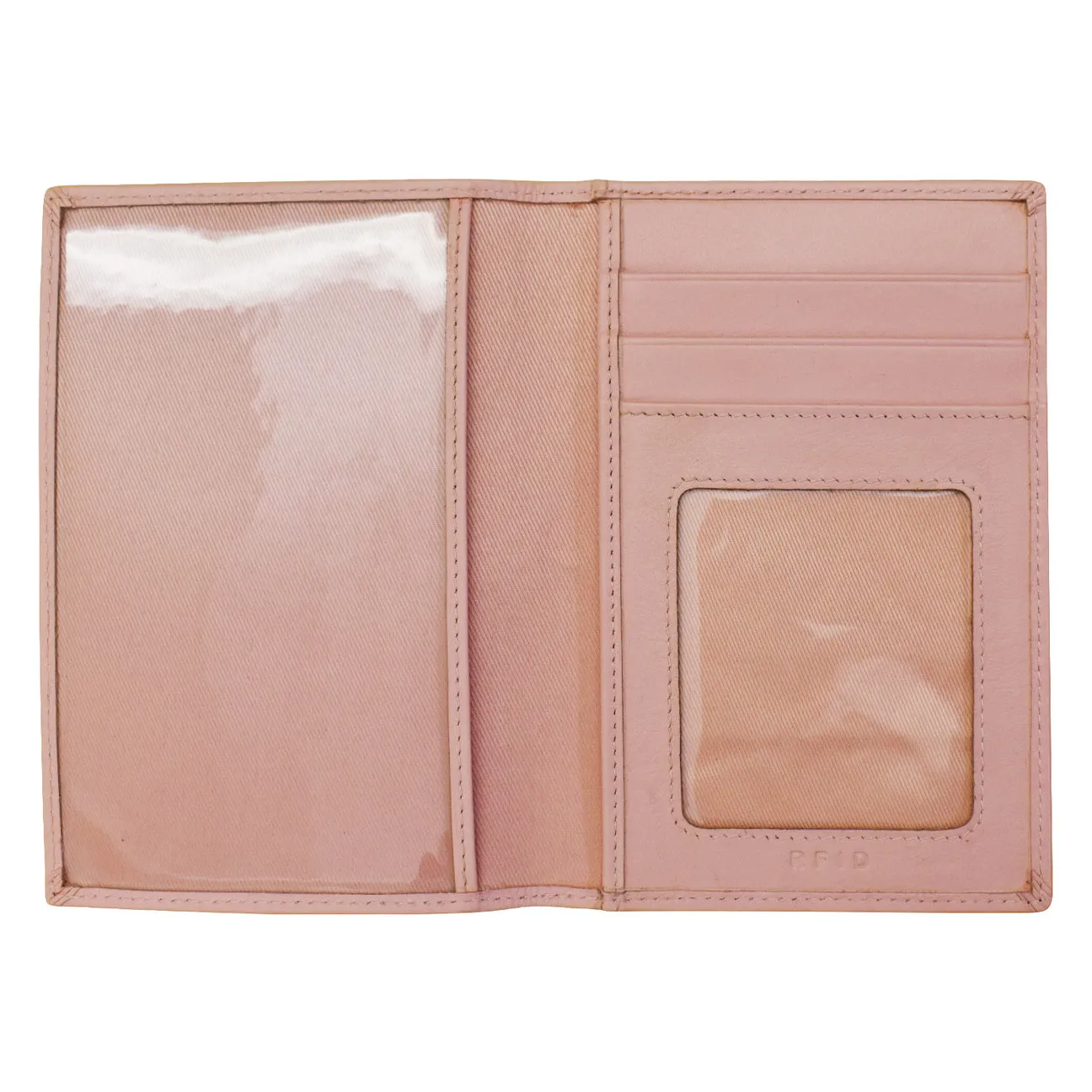 RFID Blocking Leather Passport Wallet