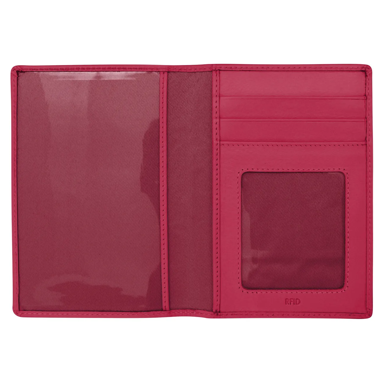 RFID Blocking Leather Passport Wallet