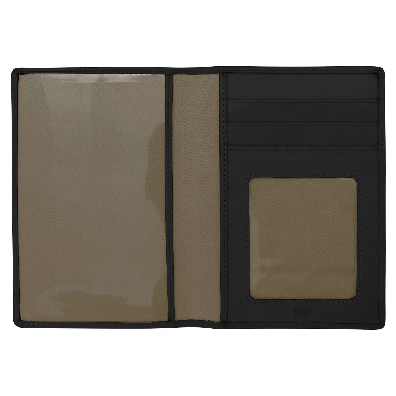 RFID Blocking Leather Passport Wallet