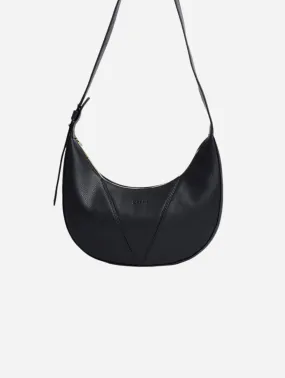 River Vegan Bio-Based Bamboo Leather Hobo Bag | Black