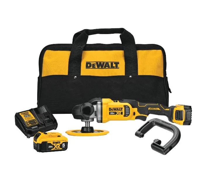 Rotary Polisher Kit - DeWalt 20V MAX* XR® 7 in. Cordless Variable-Speed Rotary Polisher Kit DCM849P2