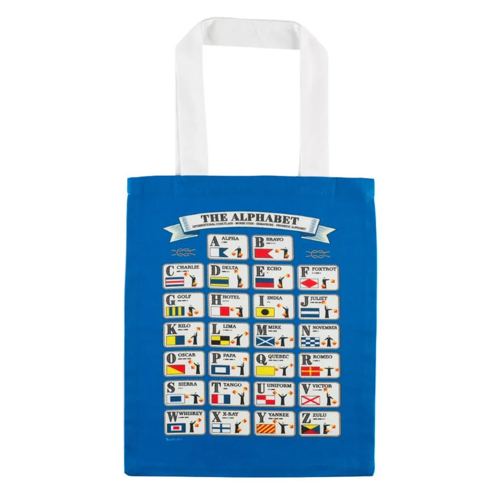 Semaphore Alphabet Tote Bag