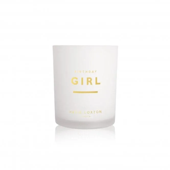 Sentiment Birthday Girl Grapefruit and Pink Peony Candle KLC182