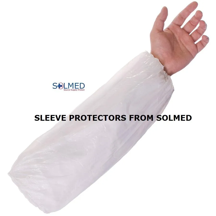 SLEEVE PROTECTORS WHITE X 20 POLYETHYLENE.