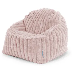 Sloucher Child's Bean Bag 2-6 yr - Ultra Plush Cord Dusty Pink