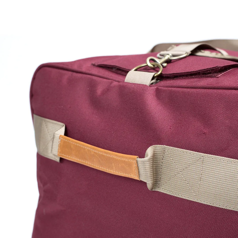 SMELL PROOF DUFFLE BAG "THE MAGNUM" - CRIMSON