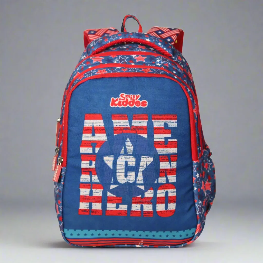 Smily kiddos American Hero Blue Backpack