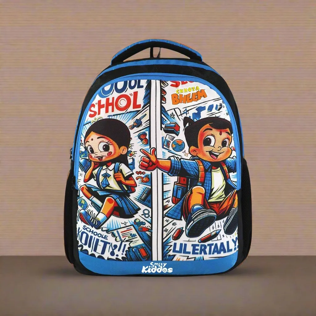 Smily Kiddos - Licensed Chhota Bheem Preschool Backpack I -Blue