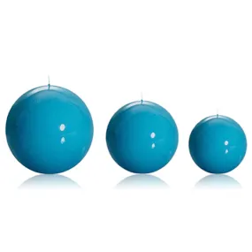 Sphere Ball Turquoise Candle