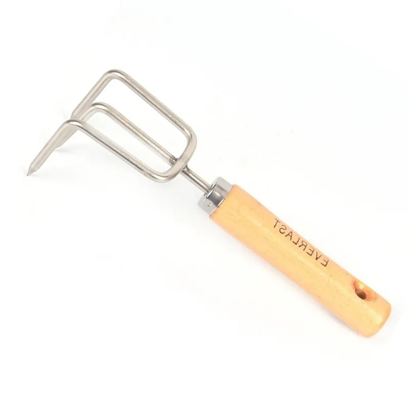 Stainless Steel Mini Garden Small Rake Firm