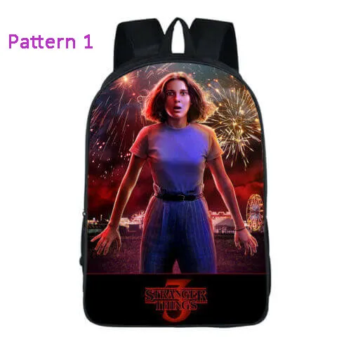 Stranger Things 3 Backpack School Bag Bookbag for Kids Children Boys Girls