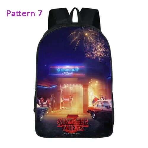 Stranger Things 3 Backpack School Bag Bookbag for Kids Children Boys Girls