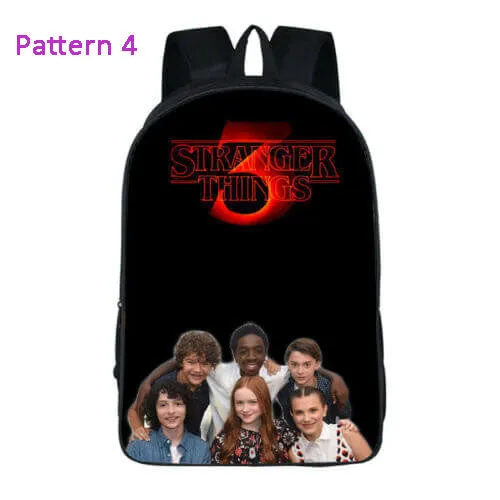 Stranger Things 3 Backpack School Bag Bookbag for Kids Children Boys Girls