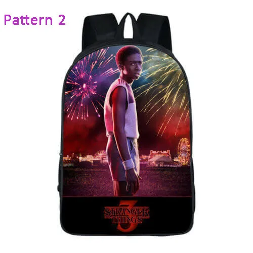 Stranger Things 3 Backpack School Bag Bookbag for Kids Children Boys Girls