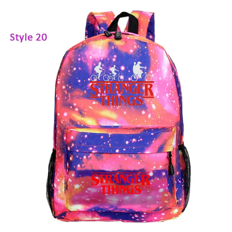 Stranger Things Backpack Bag Lightweight Travel Sports Bag For Kids Adults