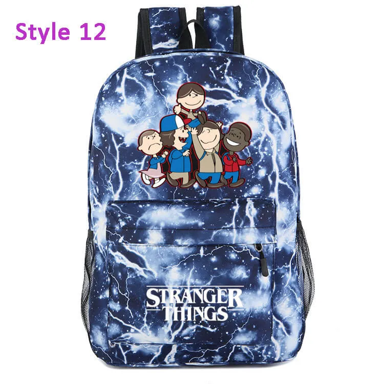 Stranger Things Backpack Bag Lightweight Travel Sports Bag For Kids Adults