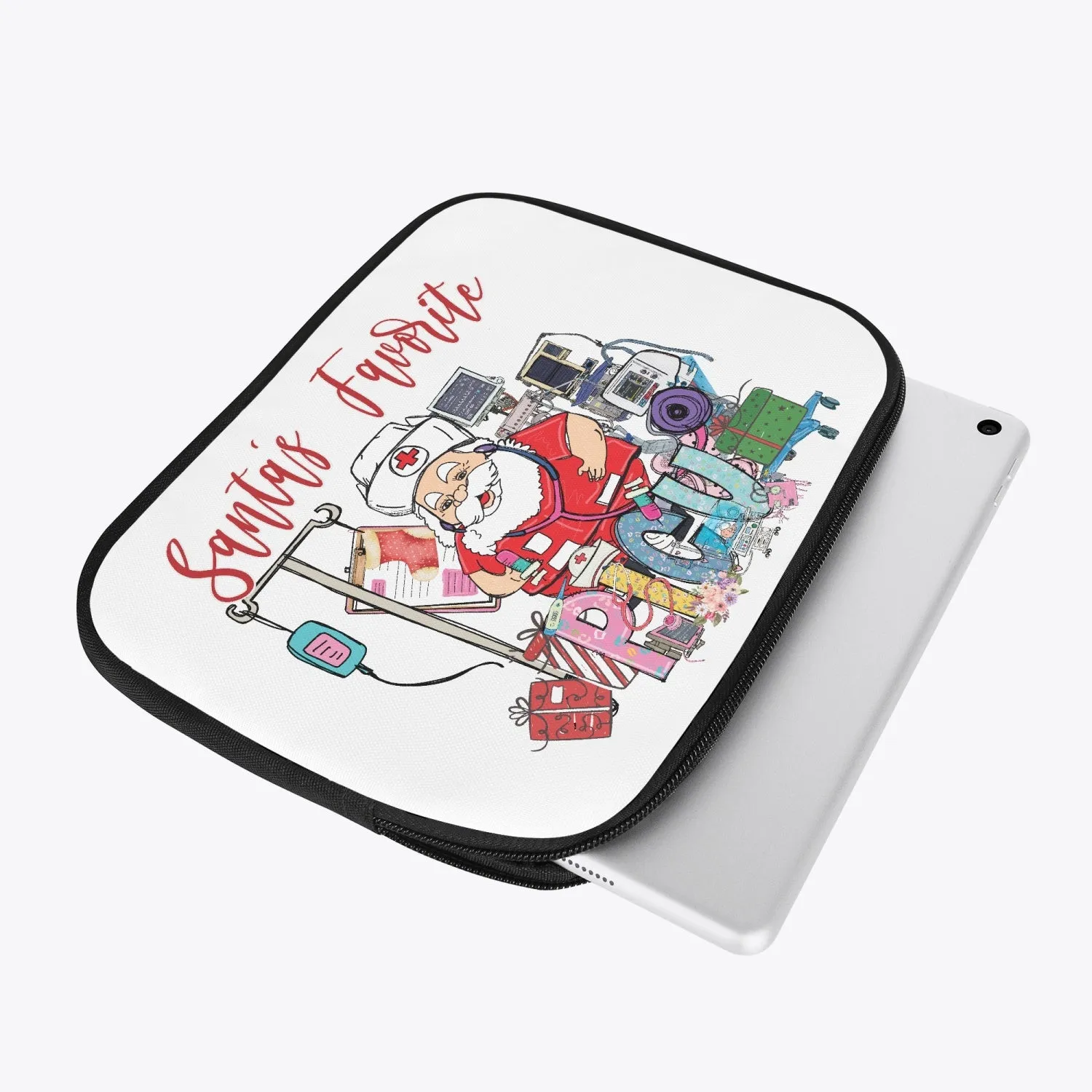 Tablet Sleeve - Santa's Favorite PICU Nurse, awd-538