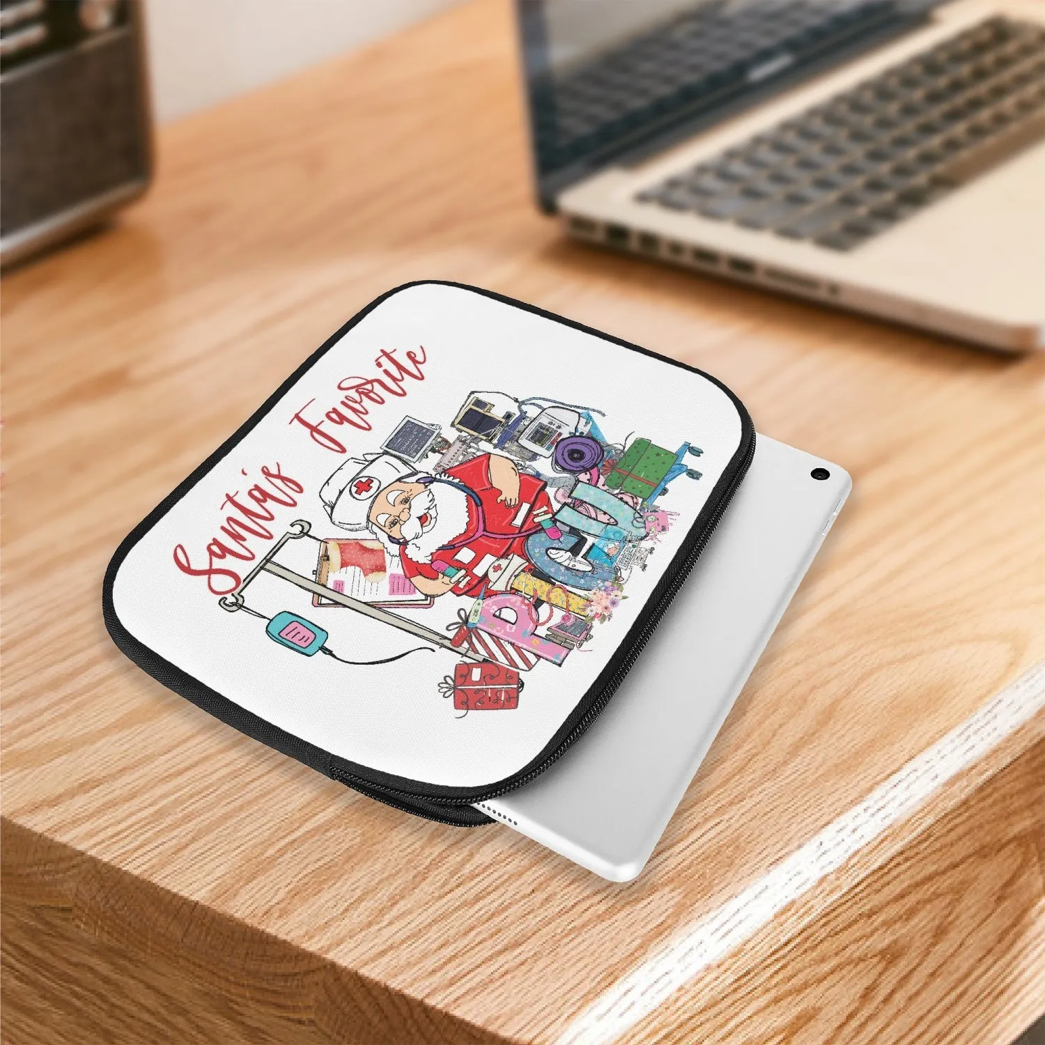 Tablet Sleeve - Santa's Favorite PICU Nurse, awd-538