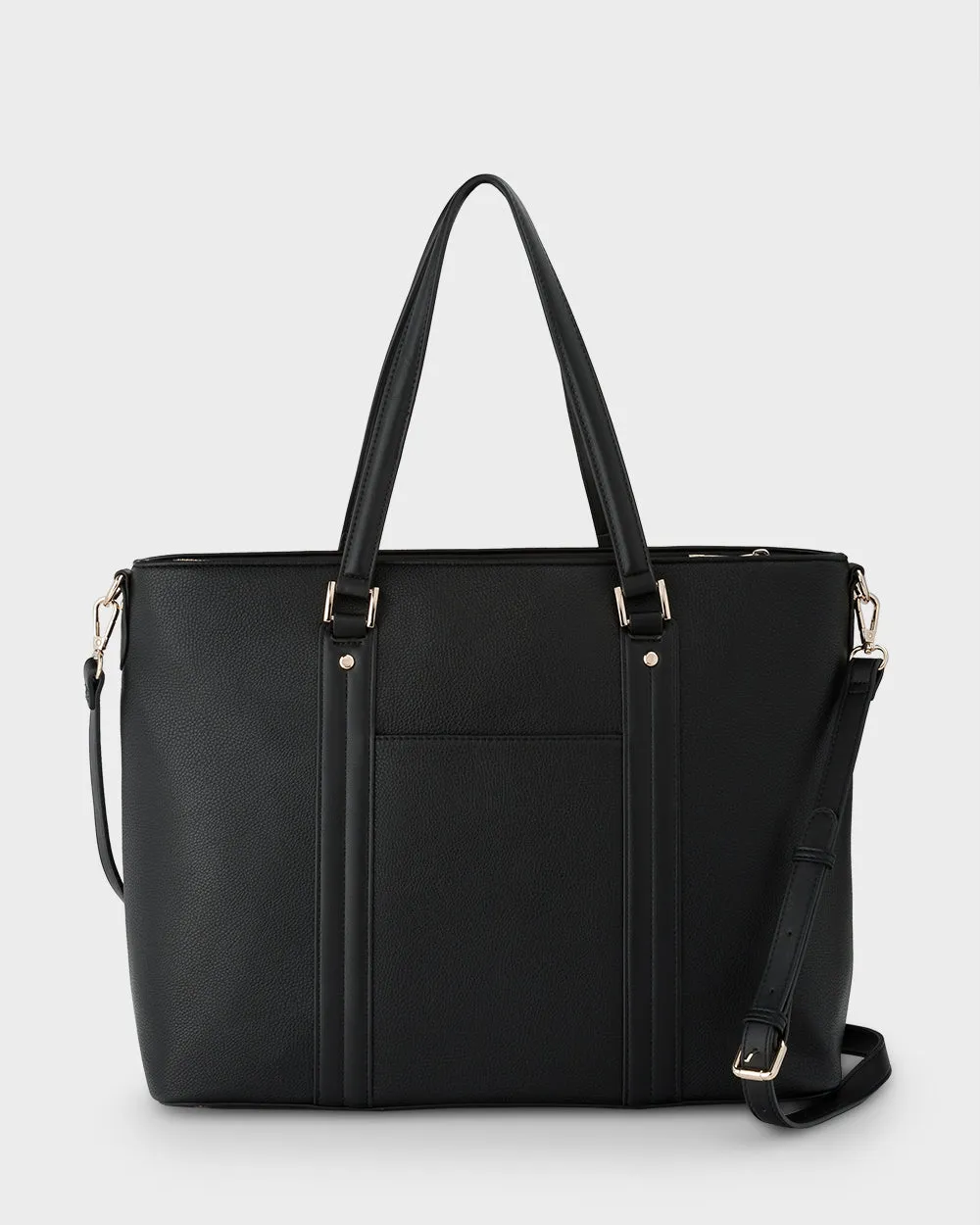 Tara Laptop Tote Work Bag With Crossbody Strap