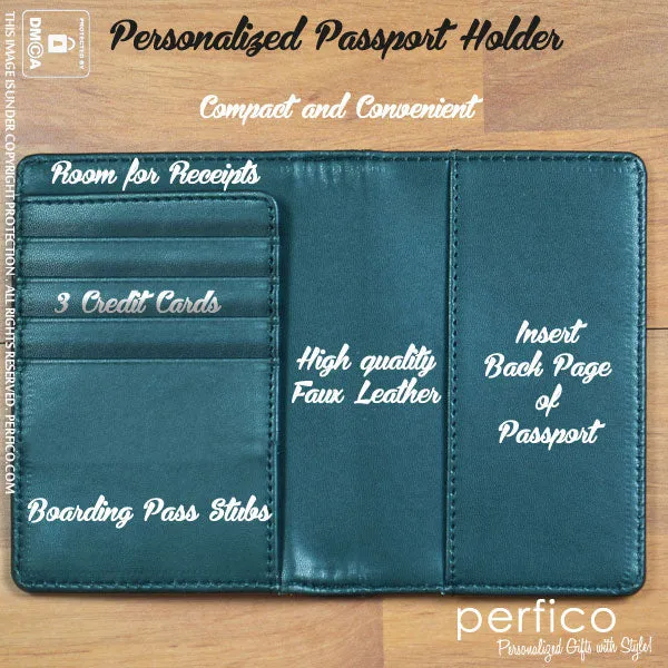 Teddy © Personalized Passport Cover and Holder