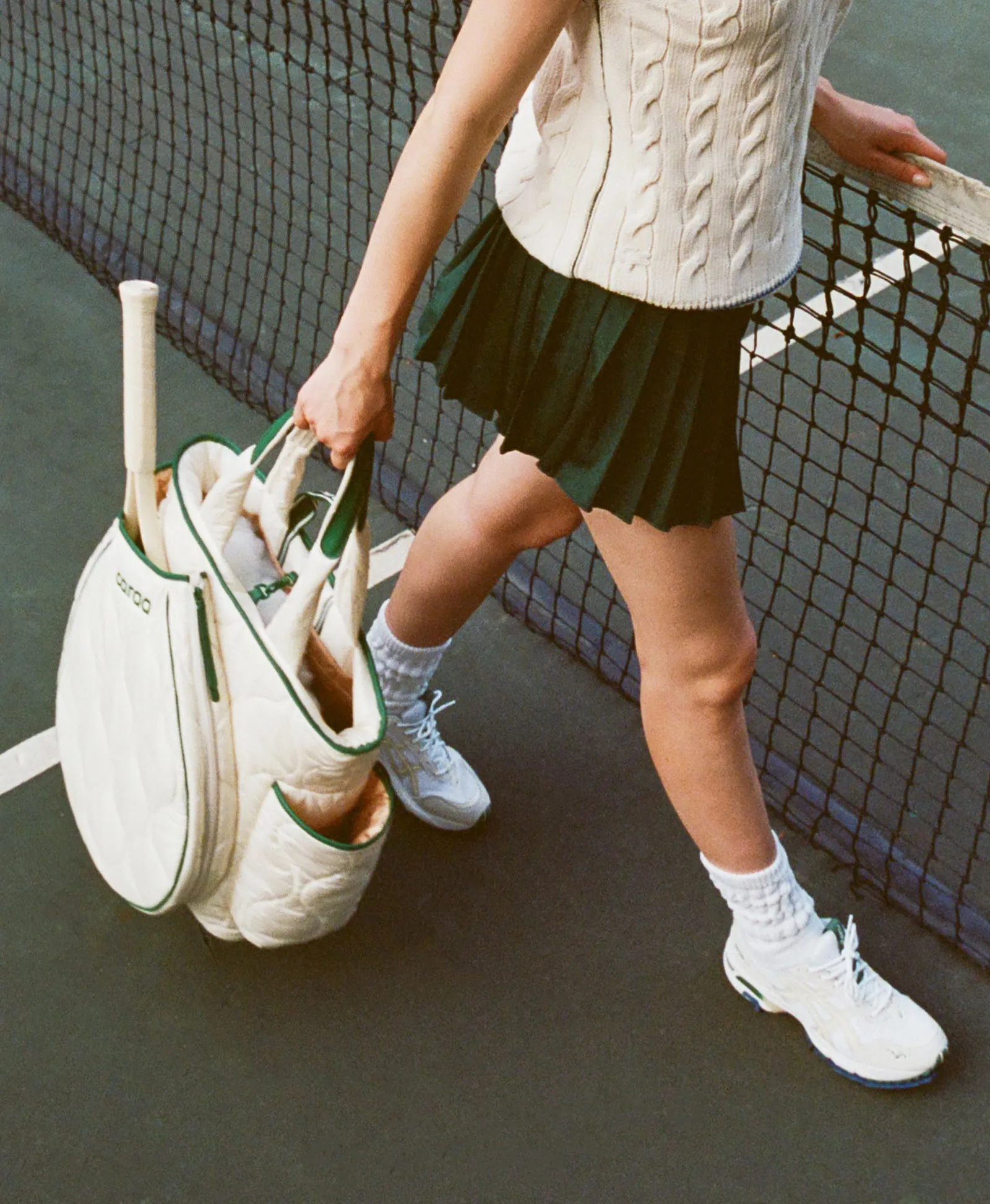 Tennis Quilted Backpack Tote