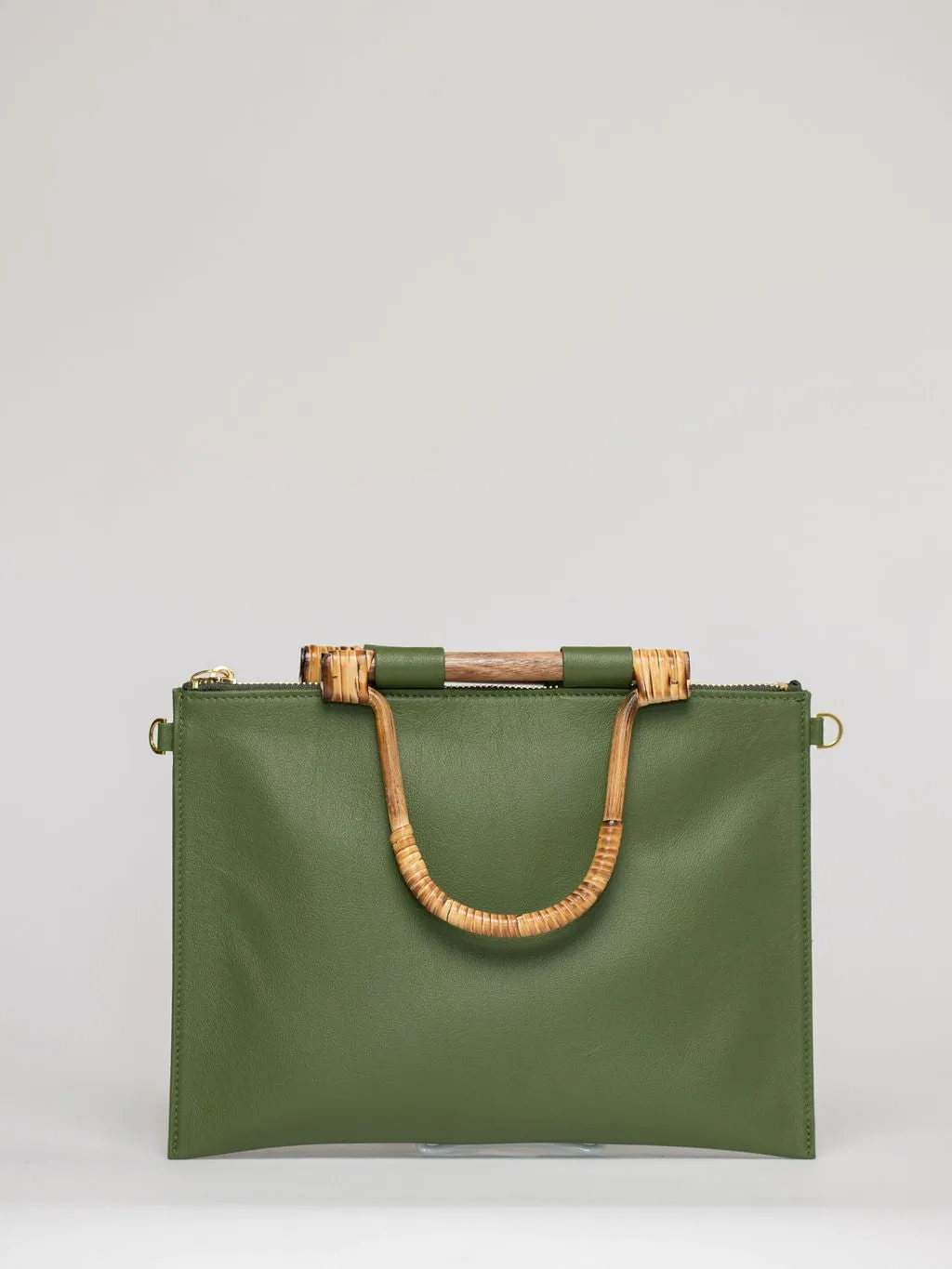 The Bamboo Clutch   Crossbody | Hunter Green