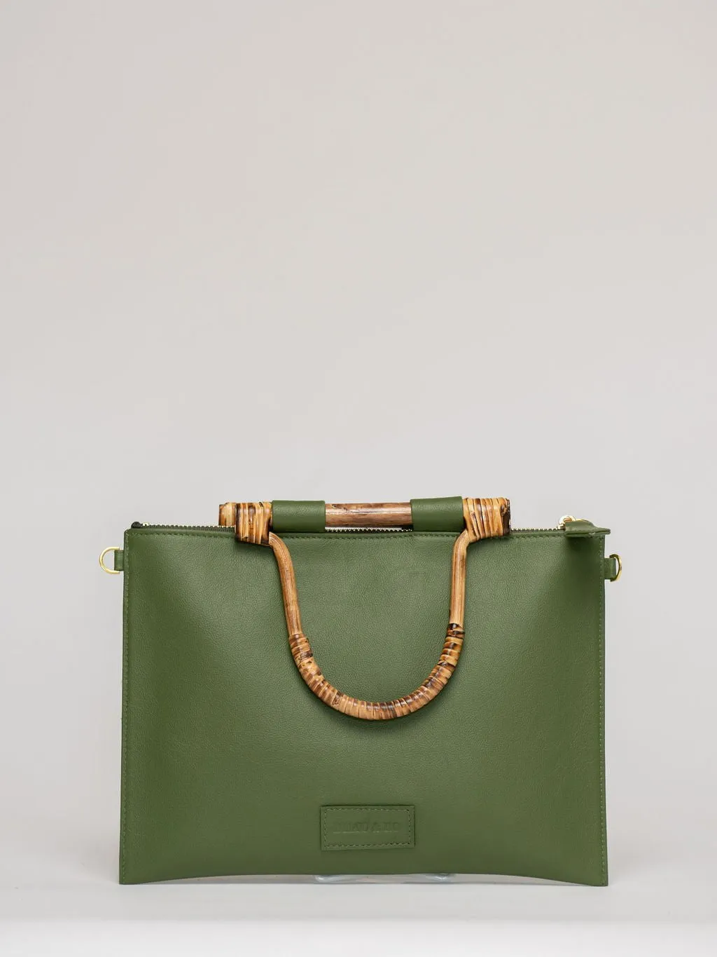 The Bamboo Clutch   Crossbody | Hunter Green