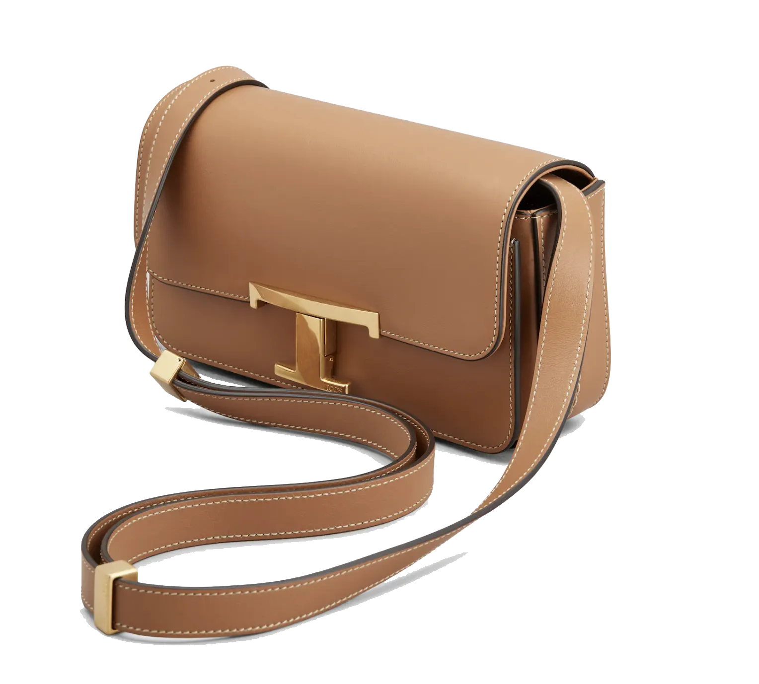 TODS T TIMELESS CROSSBODY BAG COGNAC