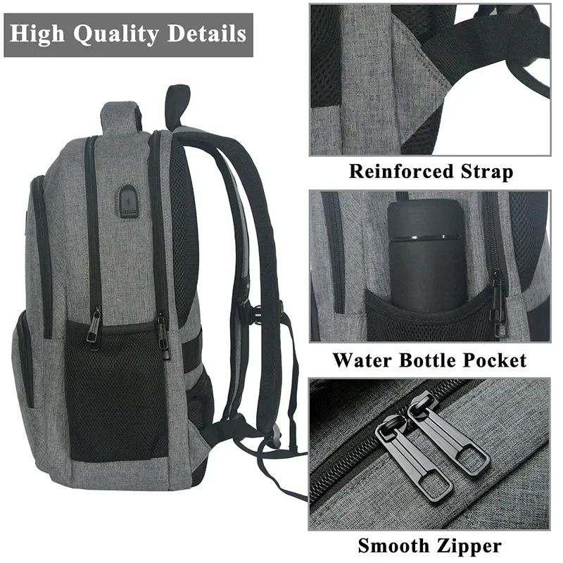 USB Port 15.6in Laptop Backpack