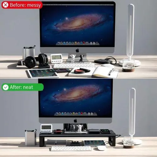 Vaydeer Smart Monitor Stand Base Wireless Charge with USB 3.0 Desk Hub - NB422