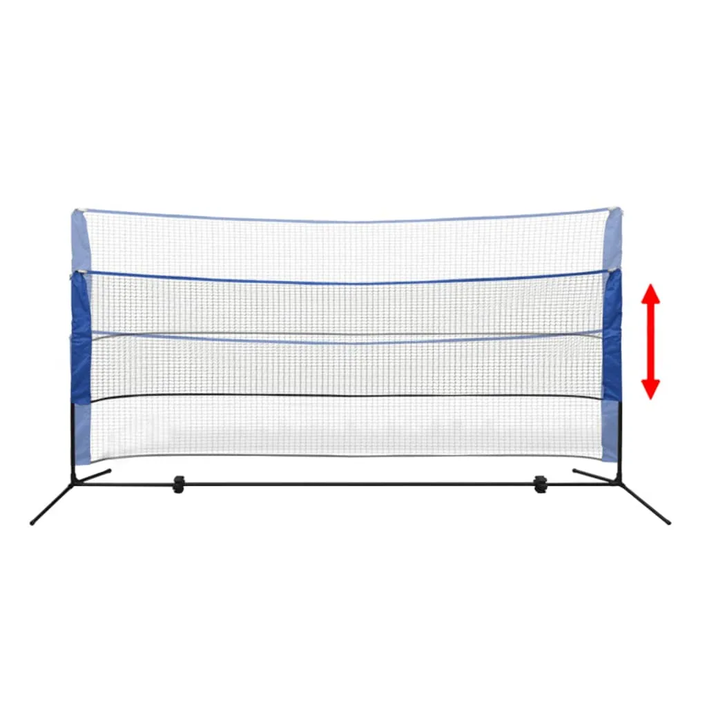 vidaXL Badminton Net Set with Shuttlecocks 300x155 cm