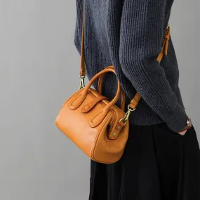 Vintage Design New Vegetable Tanned Leather women's Crossbody Bag