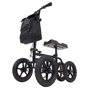 Vive All Terrain Steerable Knee Scooter (Black)