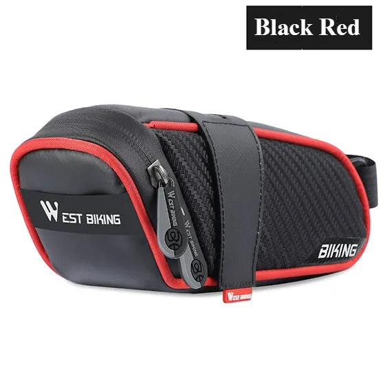 Waterproof Bicycle Saddle Bag MTB Road Bike Saddlebags Reflective Striped Bicycle Tool Holder Bag MTB Accessories