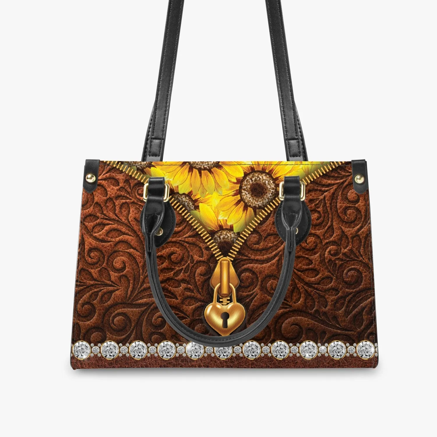 Women's Tote Bag - Long Strap - Sunflowers