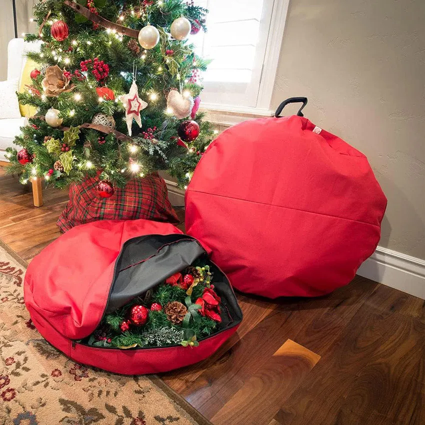 Wreath Storage Bag with Direct Suspend Handle