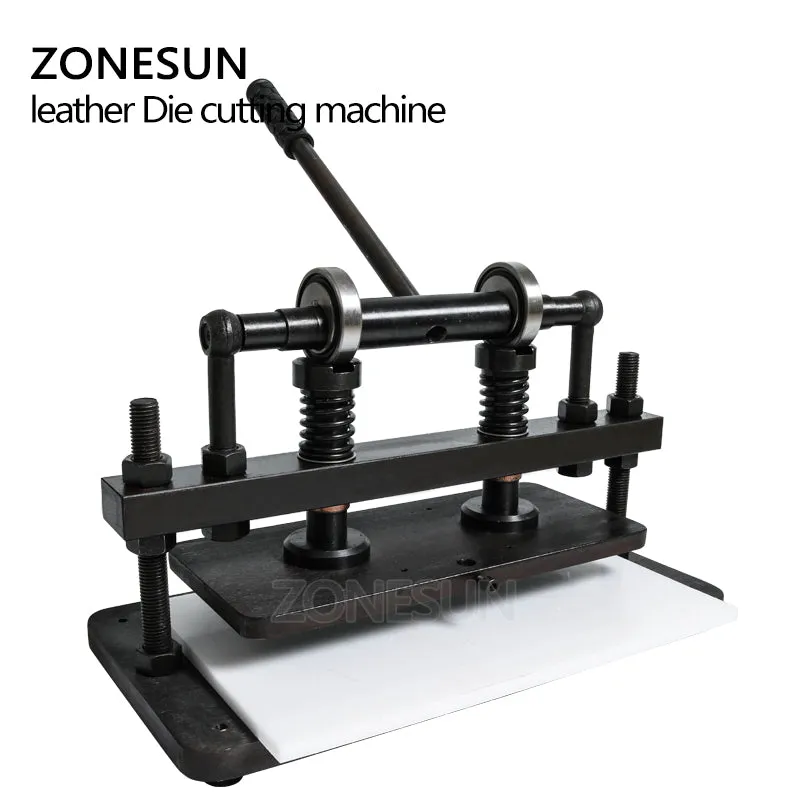 ZONESUN 3616cm Double Wheel Hand Leather Cutting Machine Photo Paper Pvc/Eva Sheet Mold Cutter Leather Die Cutting Tool